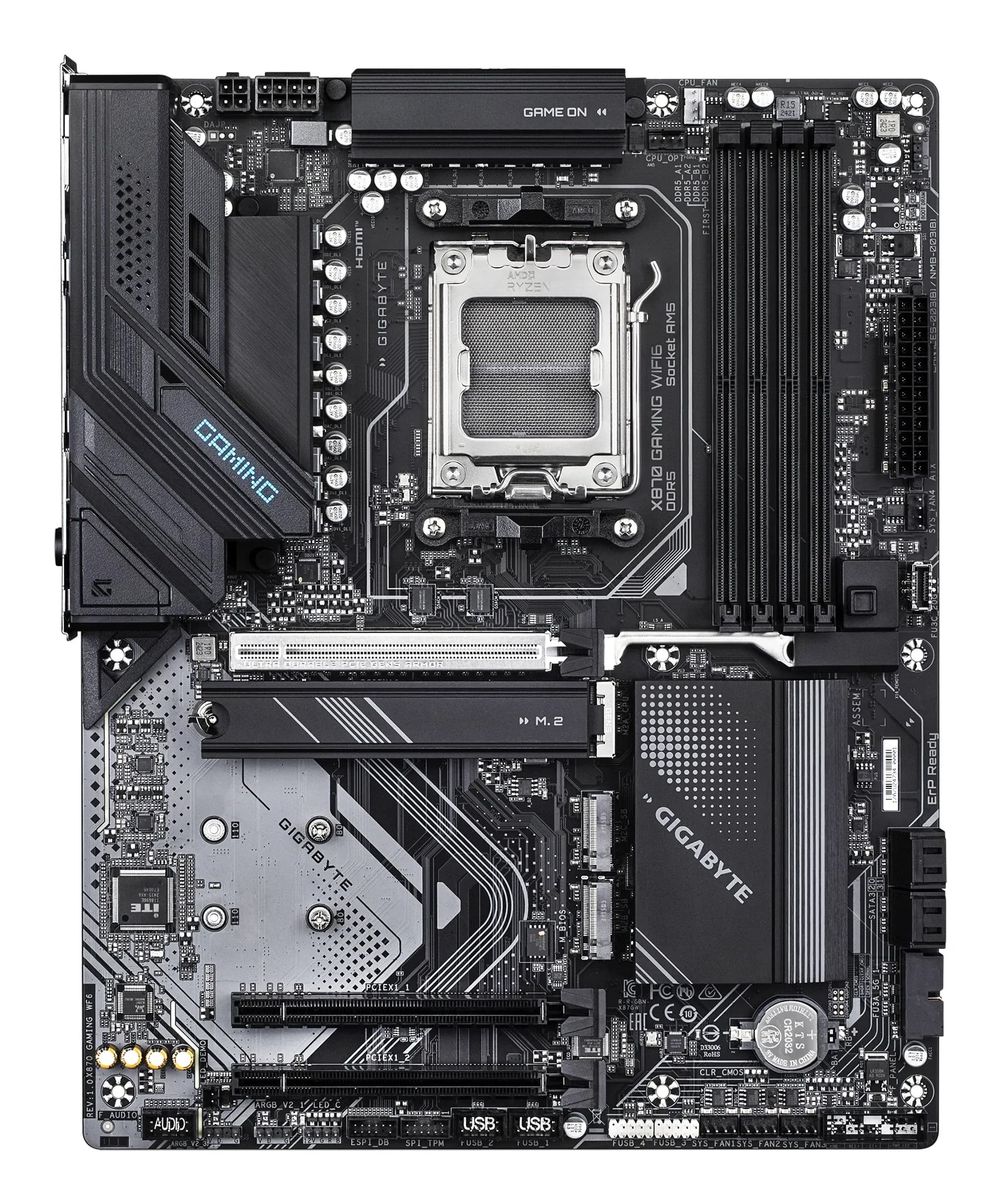 MB AM5 GIGABYTE X870 GAMING WF6,4xDDR5,13xUSB,USB 3.2 ATX,M.2,PCIe,3PCIe16x HDMI WiFi