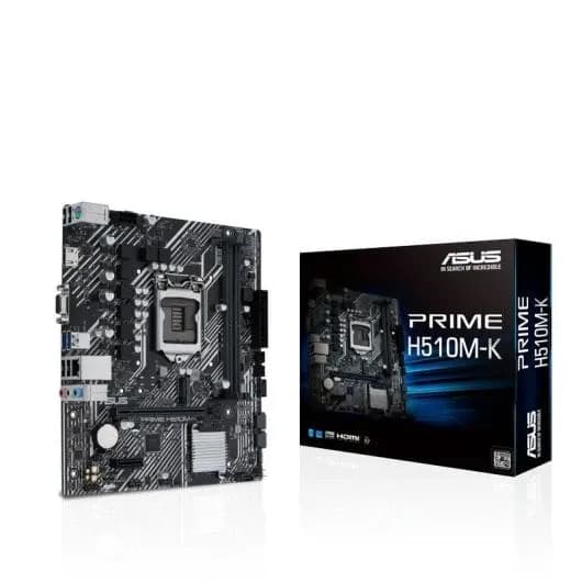 MB LGA1200 Asus H510M-K,2xDDR4,10xUSB,M.2,4xSATAIII,mATX,PCIe16x,1xPCIe,VGA, HDMI
