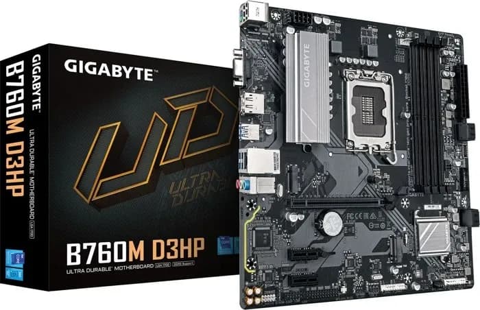 MB LGA1700 GIGABYTE B760M D3HP,4xDDR5,5xUSB,4xSATAIII,mATX,M.2,3PCIe16x,VGA,HDMI,DP
