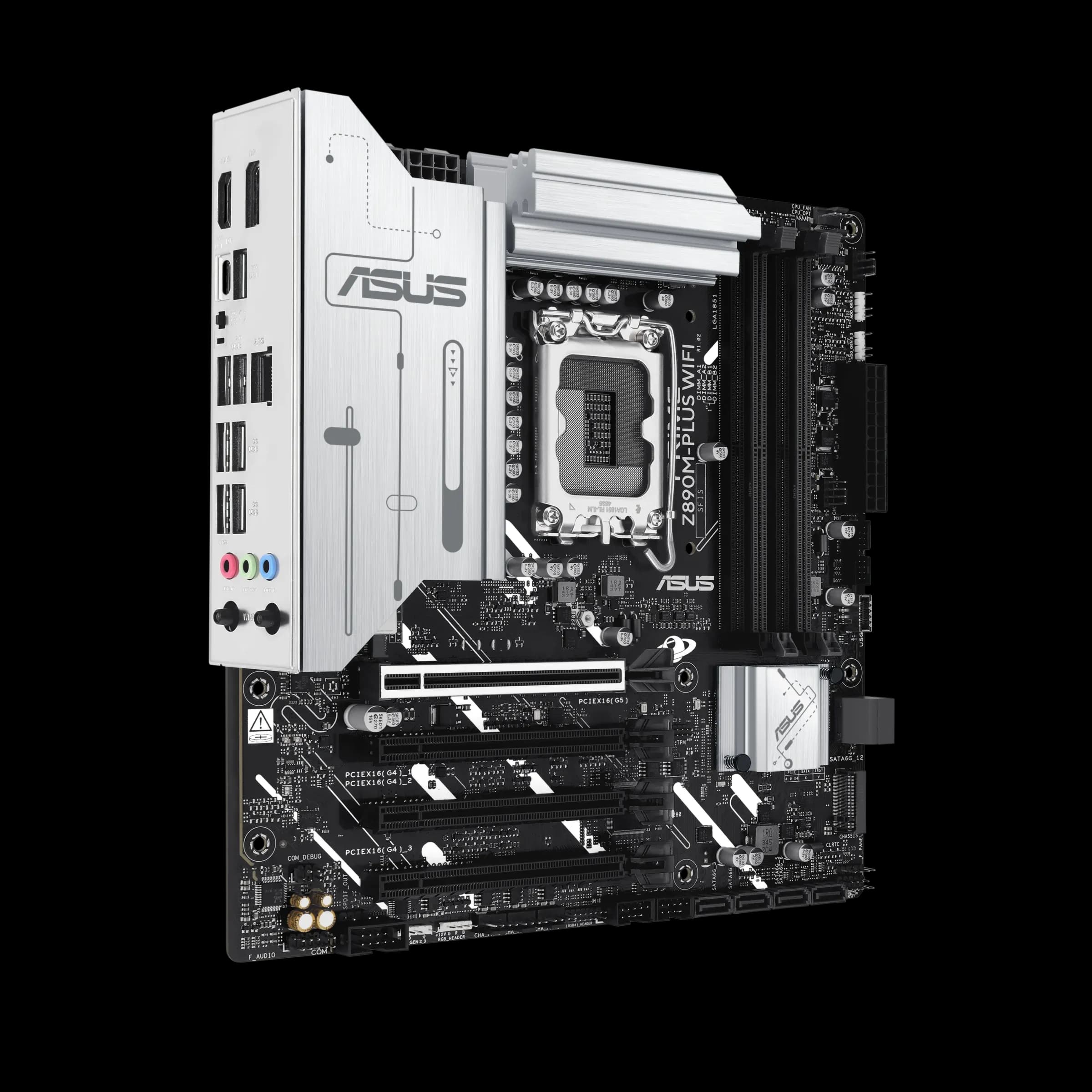 MB LGA1851 ASUS Z890M-PLUS WIFI,4xDDR5,15xUSB,mATX,M.2,2PCIe16x,2PCIe1x HDMI,DP