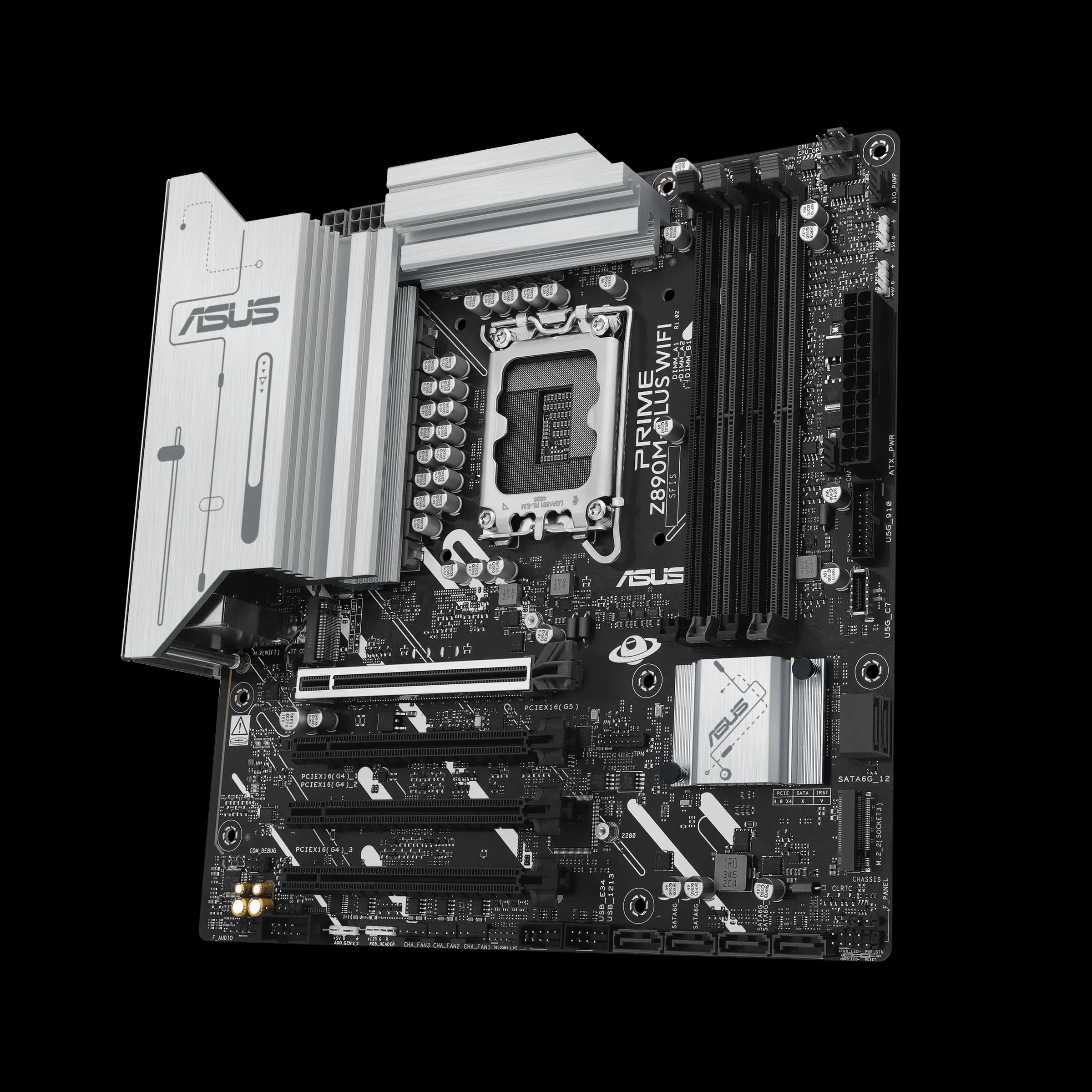 MB LGA1851 ASUS Z890M-PLUS WIFI,4xDDR5,15xUSB,mATX,M.2,2PCIe16x,2PCIe1x HDMI,DP