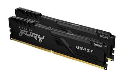 DDR4 16GB (2x8GB) PC-25600 (3200MHz) KINGSTON FURY BEAST KIT BLACK KF432C16BBK2/16