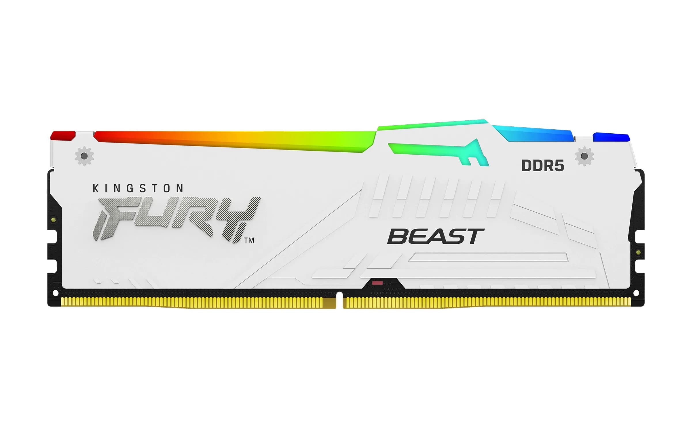 DDR5 32GB (2x16GB) PC-48000 (6000MHz) KINGSTON FURY BEAST WHITE RGB EXPO KF560C30BWEAK2-32