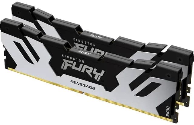 DDR5 32GB (2x16GB) PC-51200 (6400MHz) KINGSTON FURY RENEGADE SILVER XMP KF564C32RSK2-32