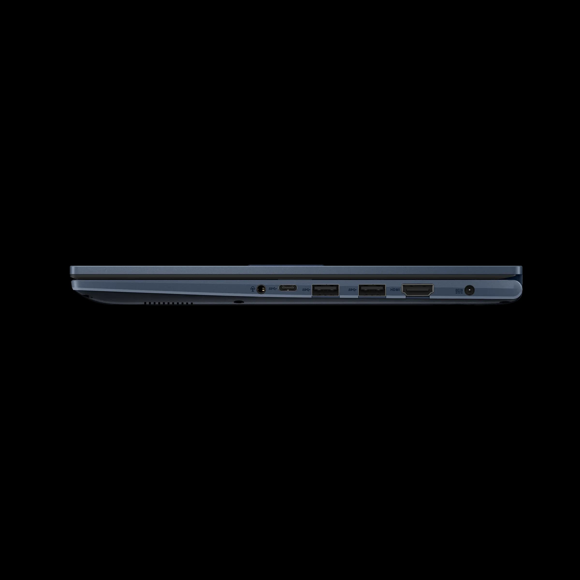 Asus VivoBook 15 X1504VAP Intel Core 3 100U (6 ядер/8 потоков up to 4.7GHz), 15.6" FULL HD IPS 250nits (1920 x 1080), 8GB DDR5-4800Mhz, 128GB SSD PCIe NVMe M.2, Intel Graphics, WiFi 6, BT5.2, 3xUSB Type-A, 1xUSB Type-C, HDMI, 720p HD Webam with Privacy Shutter, Quick Charge (Быстрая зарядка), замок Kensington, Eng-Rus, QUIET BLUE+ Windows 11 Home.