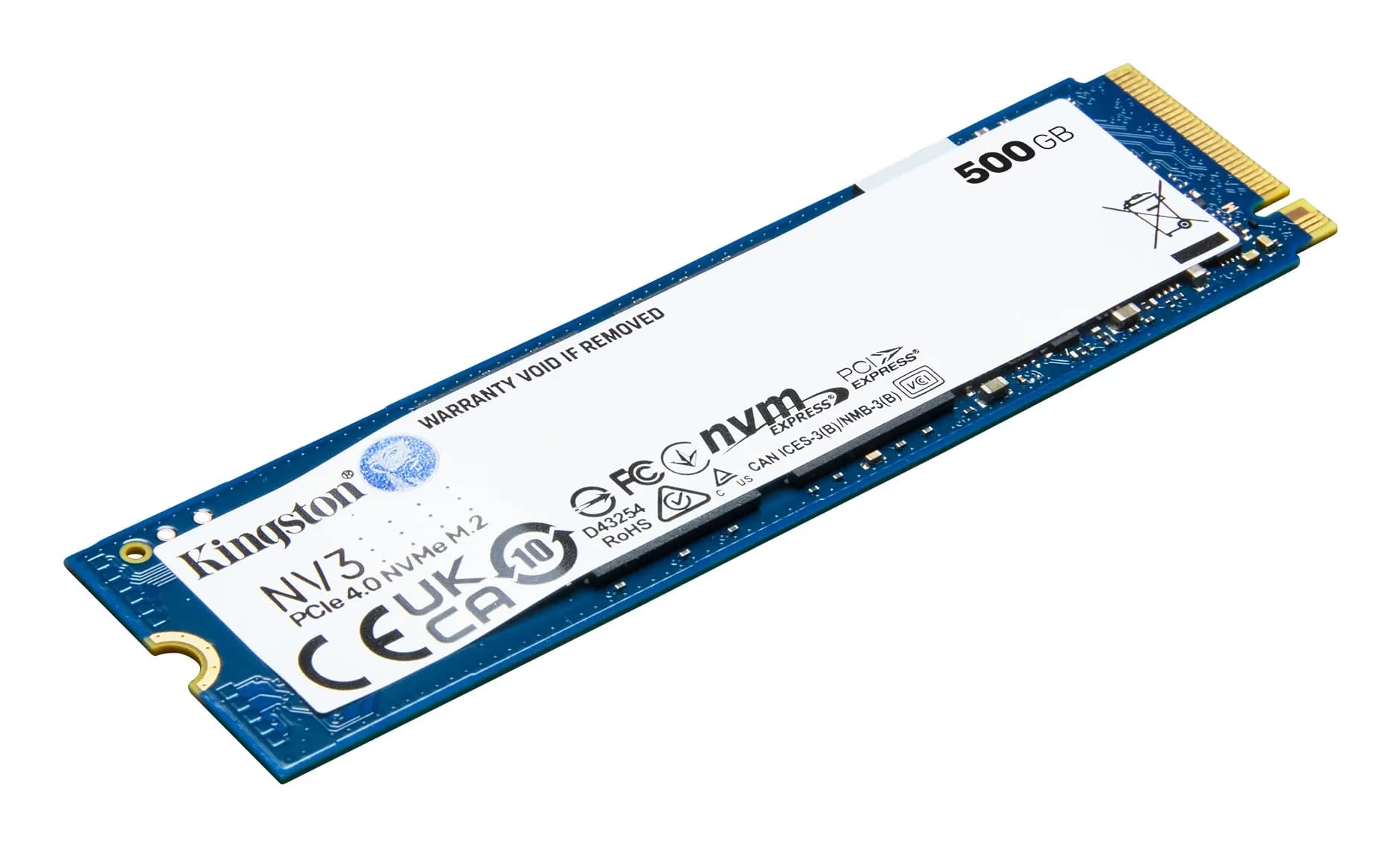 Kingston Technology NV3 500 GB M.2 PCI Express 4.0 NVMe 3D NAND [SNV3S/500G]