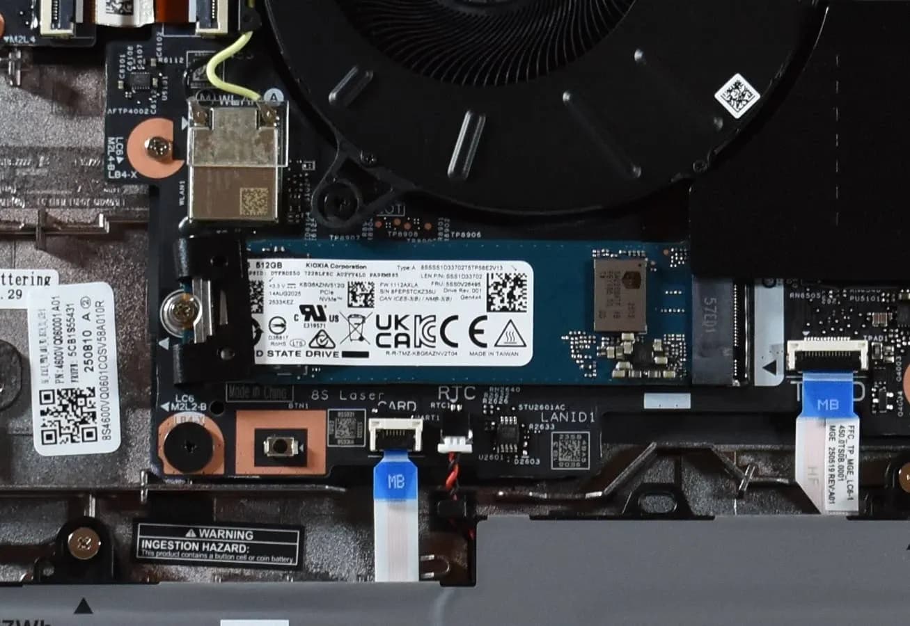 KIOXIA (Toshiba) BG6 512GB PCIe NVMe Gen4x4, M.2 2280, BiCS FLASH TLC, Read/Write up to 5000/4300MB/s, [KBG6AZNV512G] OEM