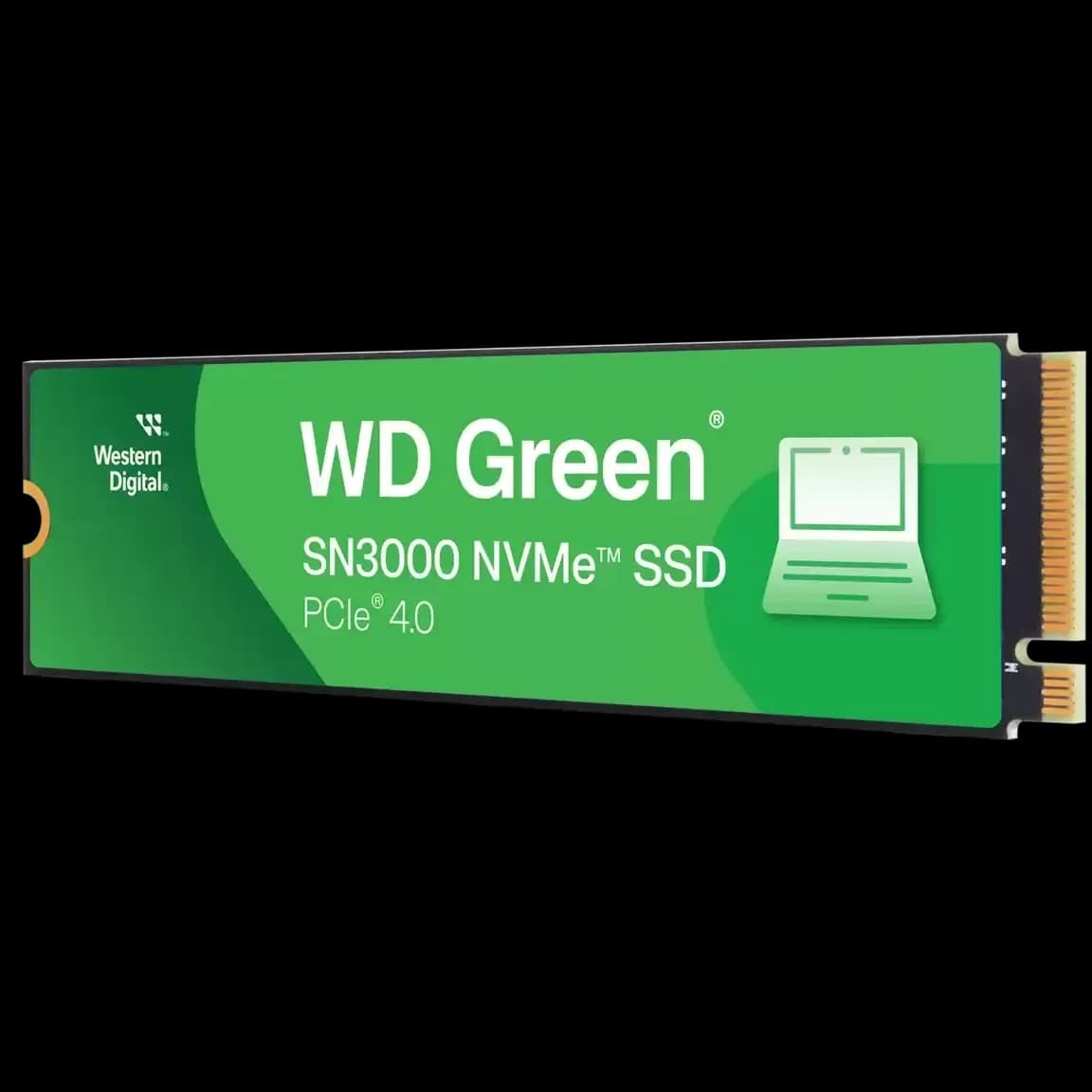 Western Digital Green SN3000 500GB PCIe NVMe Gen4x4 M.2 2280, RW Speed up to 5000/4100 MB/s, [WDS500G4G0E]