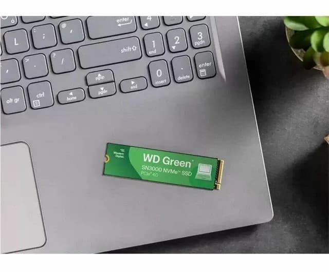 Western Digital Green SN3000 2TB PCIe NVMe Gen4x4 M.2 2280, RW Speed up to 5000/4200 MB/s, [WDS200T4G0E]