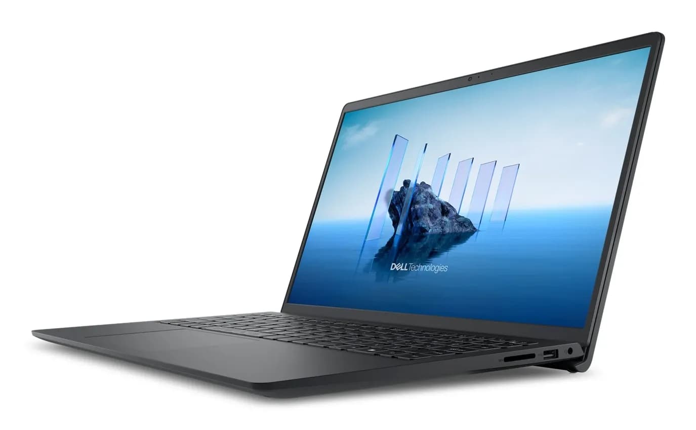 Dell Pro 15 Essential PV15250 Intel Core i5-1334U (10 ядер/12 потоков, up to 4.6Ghz), 15.6" FULL HD IPS (1920 x 1080) 120Hz, 8GB DDR5, 256GB SSD PCIe NVMe M.2, Intel Iris Xe Graphics, Wi-Fi 6, BT 5.0, 2xUSB Type-A, 1xUSB Type-C, 720p HD Cam at 30 fps HD RGB, Fingerprint Scaner (Сканер отпечатка пальцев), Dell ExpressCharge (Быстрая зарядка), Eng-Rus, CARBON BLACK