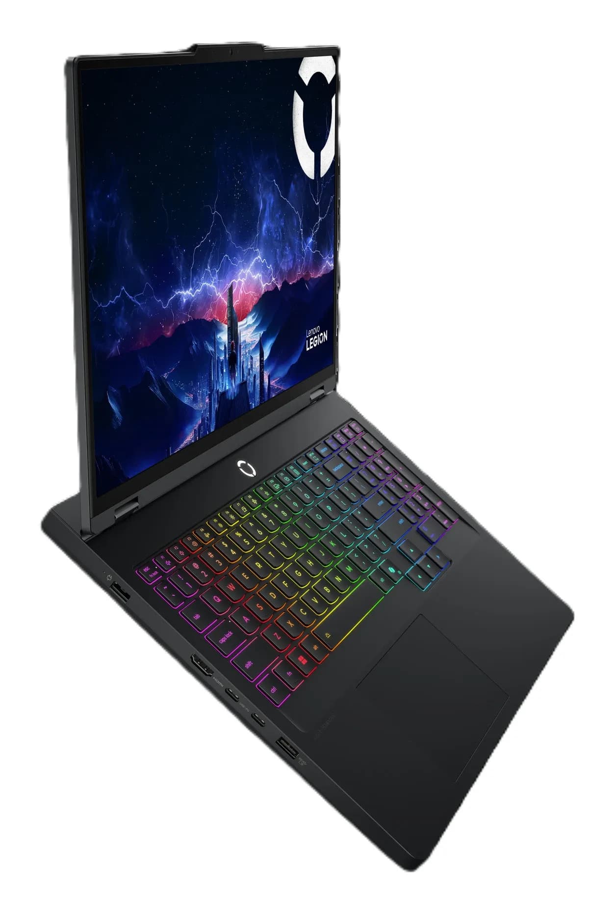 Lenovo Legion Pro 5i 16IAX10H Intel Core Ultra 9 275HX (24 ядра/24 потока, up to 5.4Ghz), 16.0" OLED 2.5K (2560 x 1600, WQXGA) 165Hz, DisplayHDR True Black 1000, 1MS, 32GB DDR5-5600Mhz, 512GB SSD PCIe NVMe M.2, NVIDIA GeForce RTX5070Ti 12GB GDDR7, WiFi 7, BT 5.4, 3xUSB Type-A, 2xUSB Type-C, Thunderbolt 4, 1x RJ-45 Gigabit Ethernet, 5.0MP Camera with Privacy E-Shutter, Audio by HARMAN, Nahimic Audio, 24-Zone RGB Backlit Keyboard (Подсветка клавиатуры), Aluminium Top Cover (Алюминевый корпус), Copilot Button, Eng-Rus, [83LU0006US], ECLIPSE BLACK