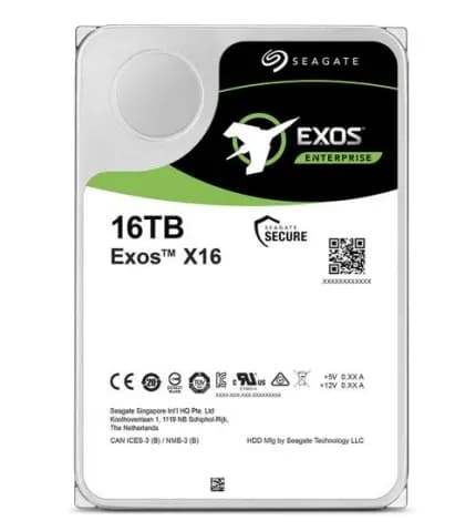 Seagate Exos X16 внутренний жесткий диск 16 TB 7200 RPM 256 MB 3.5" Serial ATA III [ST16000NM001G]