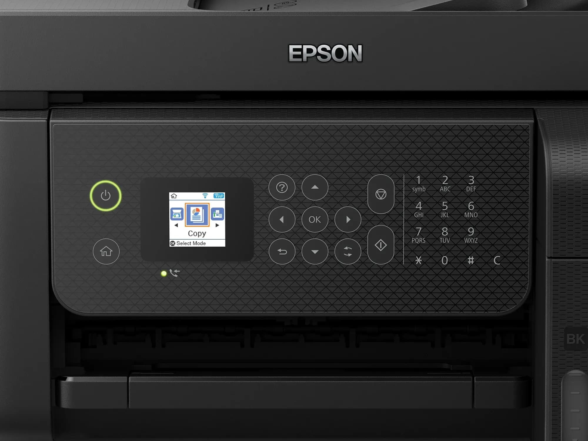 МФУ струйное Epson L5290 (A4, СНПЧ, Принтер, Копир, Сканнер, Факс, 33/15ppm, 5760x1440 dpi, 1200x2400dpi сканнер, ADF, WiFi, Ethernet, 4-х цветное, Черный)