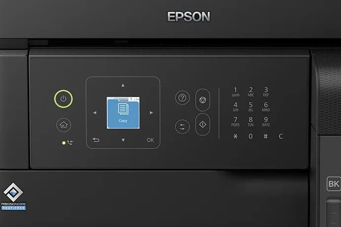 МФУ струйное Epson L5590 (A4, СНПЧ, Принтер, Копир, Сканнер, Факс, 33/15ppm, 4800x1200 dpi, 1200x2400dpi сканнер, ADF, WiFi, Ethernet, 4-х цветное, Черный)