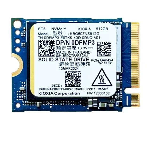 SSD KIOXIA KEG60ZNS512G 512GB M.2 2230 PCIe Gen4 x4 NVMe R:4