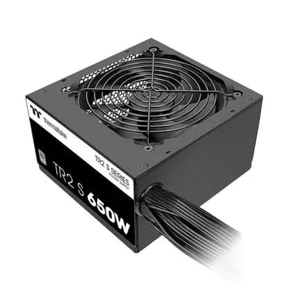 Блок питания 650W Thermaltake TR2 S ATX, 80 PLUS®, APFC,20+4 pin, 4+4pin, 5хSata, 4хMolex, 1хFDD, 2хPCI-E 6+2 pin, Вентилятор 12 см, Кабель питания, Черный [PPS-TRS-0650NNSAWE-2]