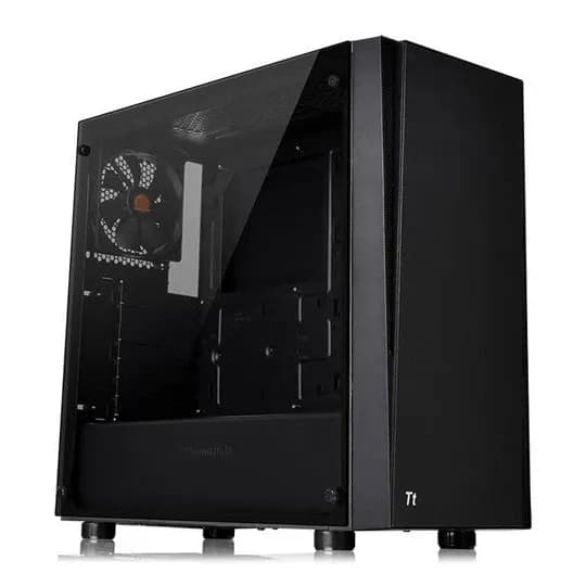 Корпус Thermaltake Versa J21 TG CA-1K1-00M1WN-00 ATX/Micro ATX/Mini ITX, USB1 3.0, USB2 2.0, HD-Audio, Куллер 1 120мм, Высота CPU куллера до 160мм, VGA до 310мм, 465x205x447мм, Без Б/П, Черный