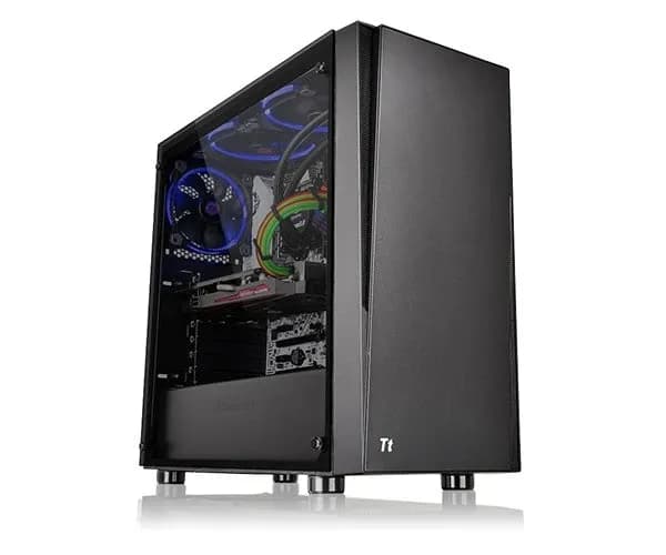Корпус Thermaltake Versa J21 TG CA-1K1-00M1WN-00 ATX/Micro ATX/Mini ITX, USB1 3.0, USB2 2.0, HD-Audio, Куллер 1 120мм, Высота CPU куллера до 160мм, VGA до 310мм, 465x205x447мм, Без Б/П, Черный