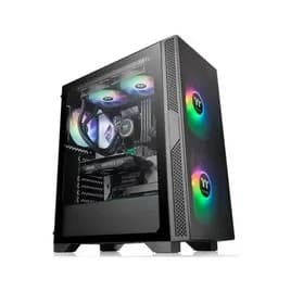 Корпус Thermaltake Versa T25 TG CA-1R5-00M1WN-00 ATX/Micro ATX/Mini ITX USB1x3.0+2x2.0, HD-Audio, Куллер 1x120мм , Высота CPU куллера до 150мм, VGA до 300мм, 416x210x480мм, Без Б/П, Черный