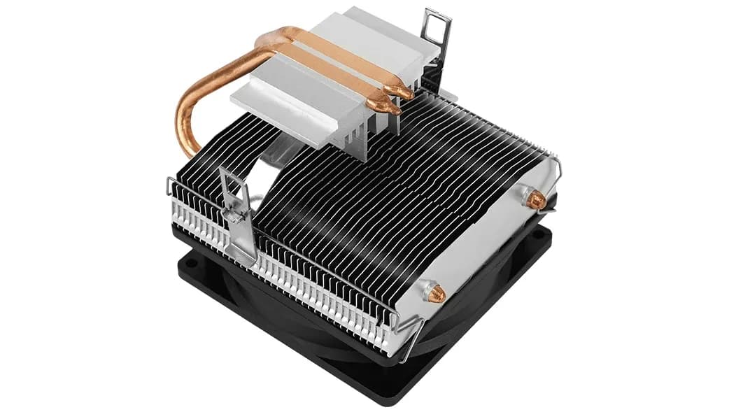 Кулер для процессора Aerocool Air Frost 2 FRGB 3P Intel 1700/115X/775/1200/AM4/AM3+/AM3/AM2+/AM2/FM2/FM1, 110W, 90мм, 1800 об/мин, 25.7дБA, 3pin, 2 теплотрубки, Габариты 90 x 90 x 25 мм, Черный