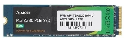 Твердотельный накопитель SSD 1024GB Apacer 2280M M.2 PCI-E Gen3 x4 [AP1TBAS2280P4U-1]