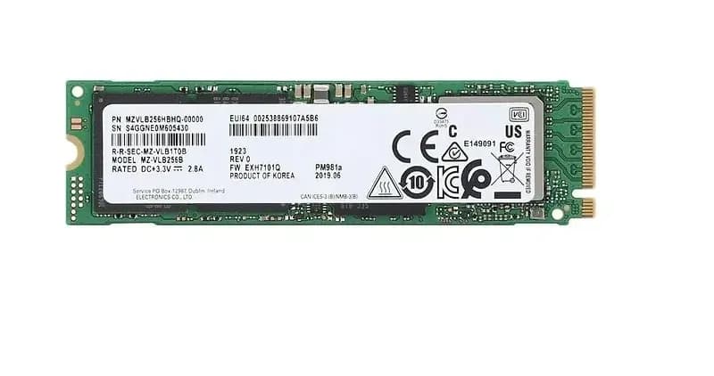 Твердотельный накопитель SSD 1024GB Samsung NVMe M.2 2280 PCI Express 3.0 x4 (NVMe R/W:3500/3000MB/s) [MZ-VLB1T0B] pulled
