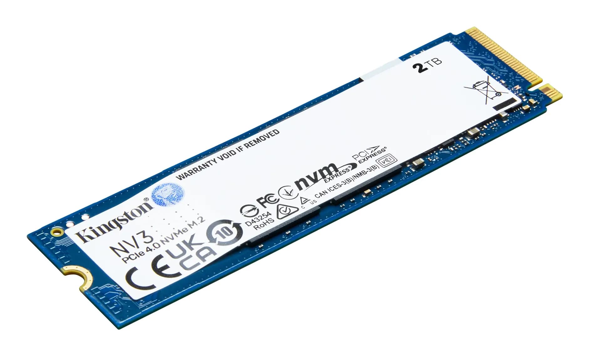 Kingston Technology NV3 2 TB M.2 PCI Express 4.0 NVMe 3D NAND [SNV3S/2000G]