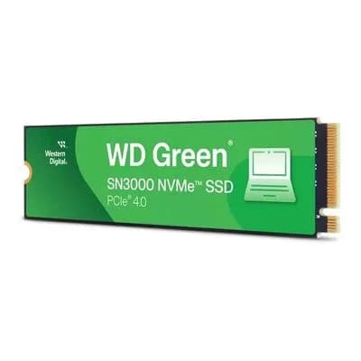 Твердотельный накопитель SSD 500GB Western Digital WD Green SN3000 M.2 2280, PCIe Gen4 x4, Read/Write up 5000/4100MB/s [WDS500G4G0E]