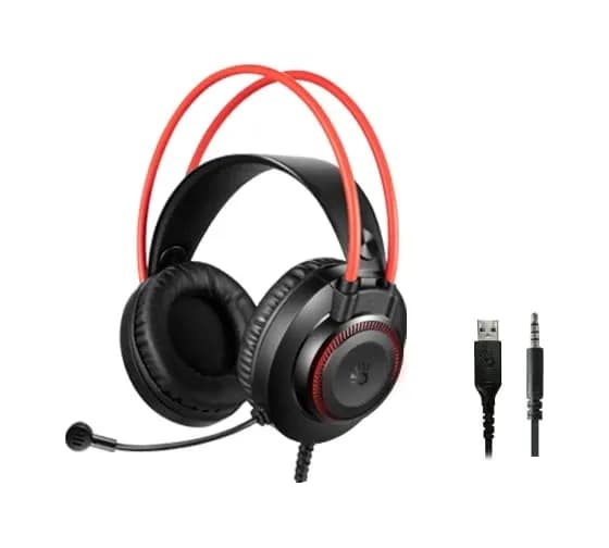 Наушники с микрофоном A4Tech Bloody G200, Black/Red, 20-20000Ghz, 100dB, 44dB(mic), mini jack 3.5 mm, 2m