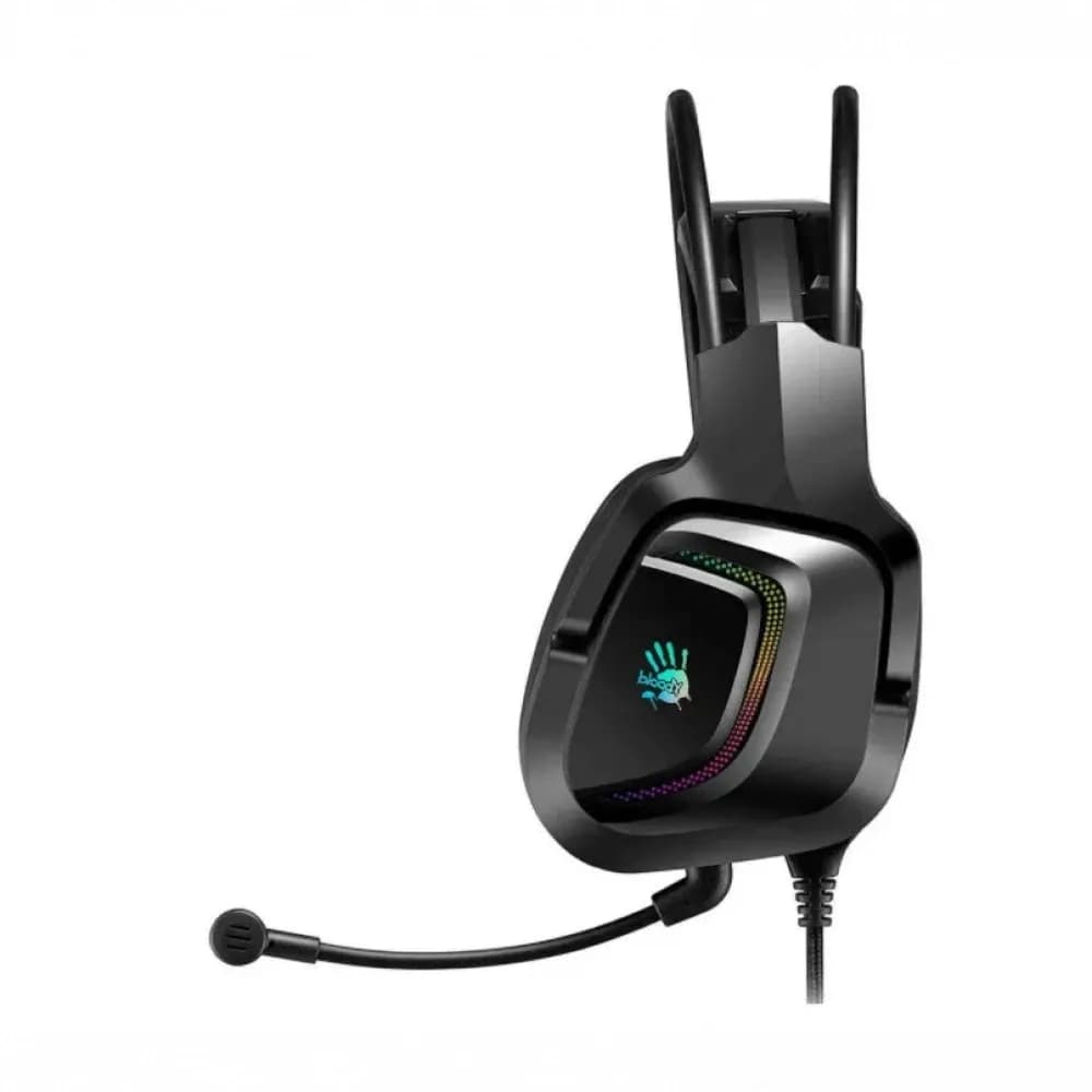 Наушники с микрофоном A4Tech Bloody G575P, Дуговые, 3.5mm MiniJack +USB, 20Hz-20kHz, 105dB/-44dB, Длина кабеля 2 м, стереозвук, Черный