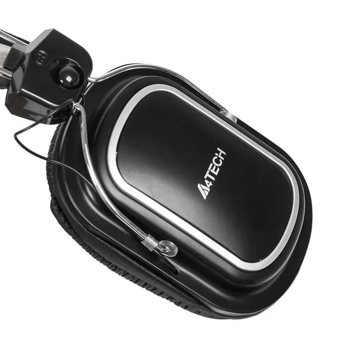 Наушники с микрофоном A4Tech HS-50, Black, 20-20000Ghz, 97dB, 2 x mini jack 3.5 mm, 40mm, 2m