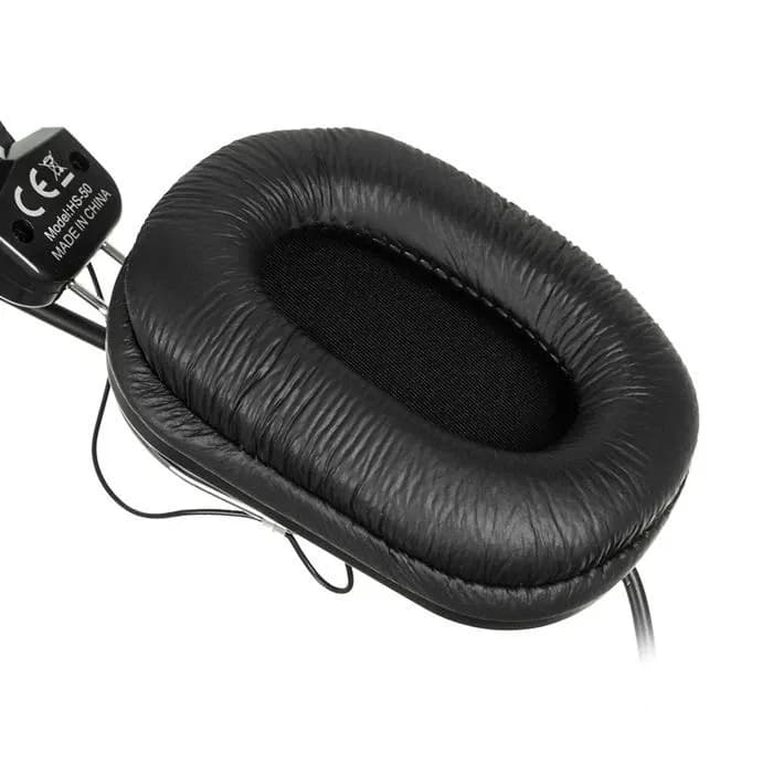 Наушники с микрофоном A4Tech HS-50, Black, 20-20000Ghz, 97dB, 2 x mini jack 3.5 mm, 40mm, 2m