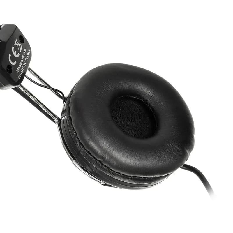 Наушники с микрофоном A4Tech HS-7P, Black, 20-20000Ghz, 97dB, 2 x mini jack 3.5 mm, 40mm, 2.5m, Mic (крепление микрофона подвижное)
