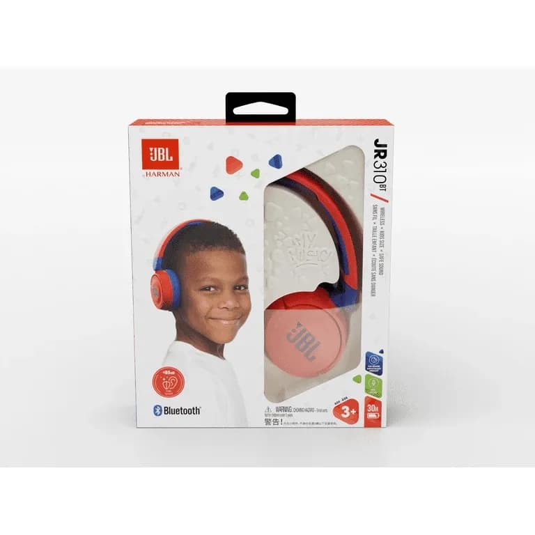 Наушники с микрофоном JBL KIDS ON EAR Bluetooth 5.0 [JBLJR310BTRED]
