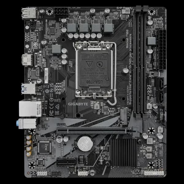 Матплата Gigabyte H610M K DDR4, LGA1700, Intel H610, 2xDDR4 PC25600, 1xPCI-E16X, 1xPCI-E1x, Sound8Ch, GBLAN, 2SATA+M.2, mATX, 4USB3.2+6USB2.0, HDMI