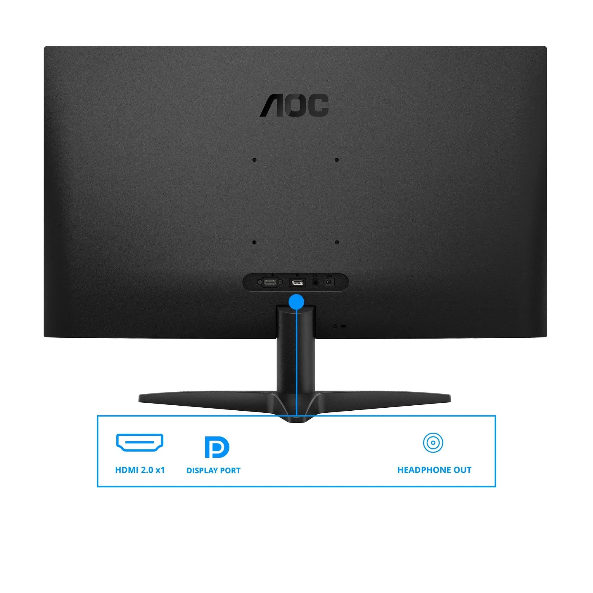 Монитор LCD 27" AOC Q27B36X, IPS, Black, 2560x1440, 20M:1, 300cd/m2, 178/178, 0.5ms, 144Hz, Tilt, Adaptive Sync, HDR10, HDMI, DP, выход на наушники (HDMI в комплекте)