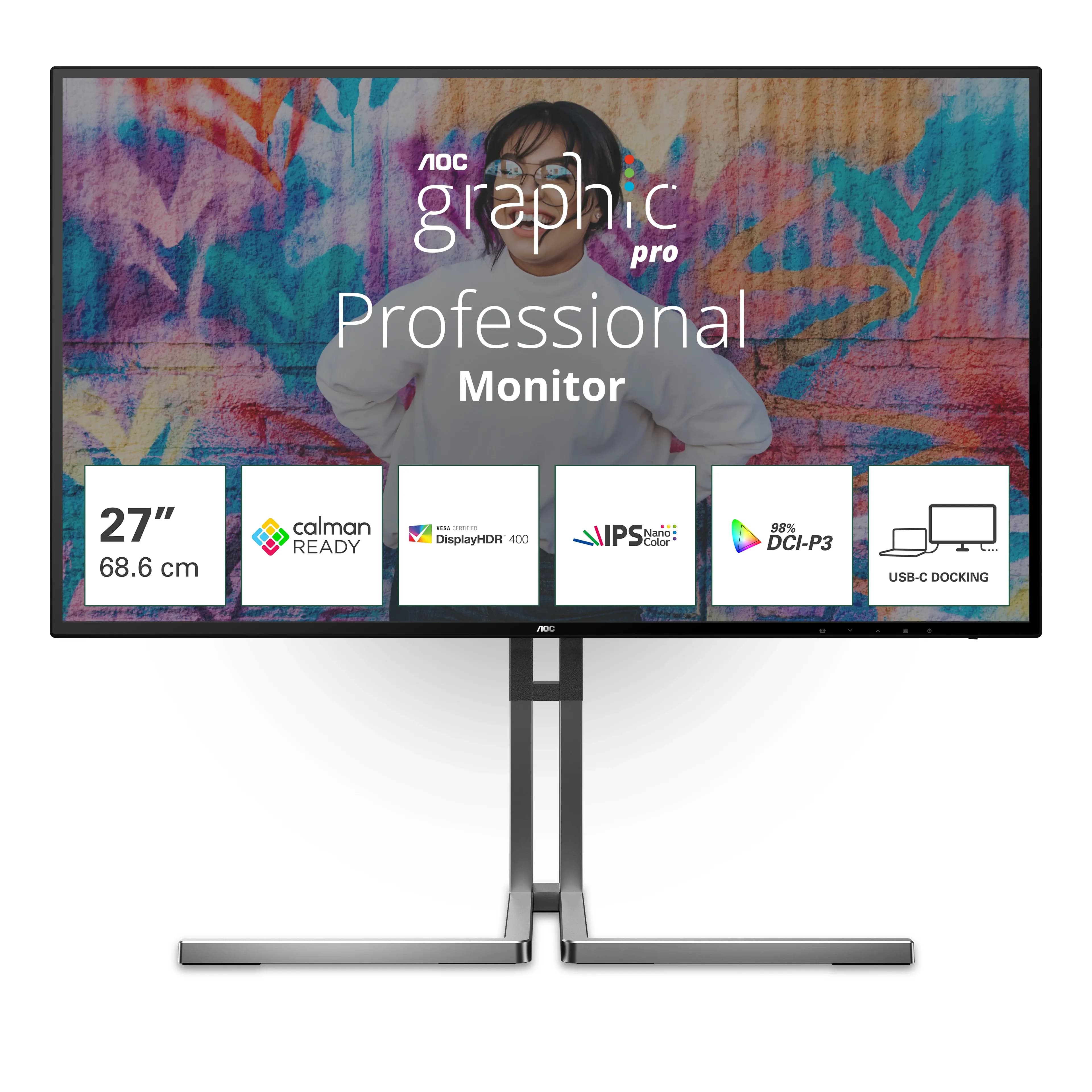 Монитор LCD 27" AOC U27U3CV