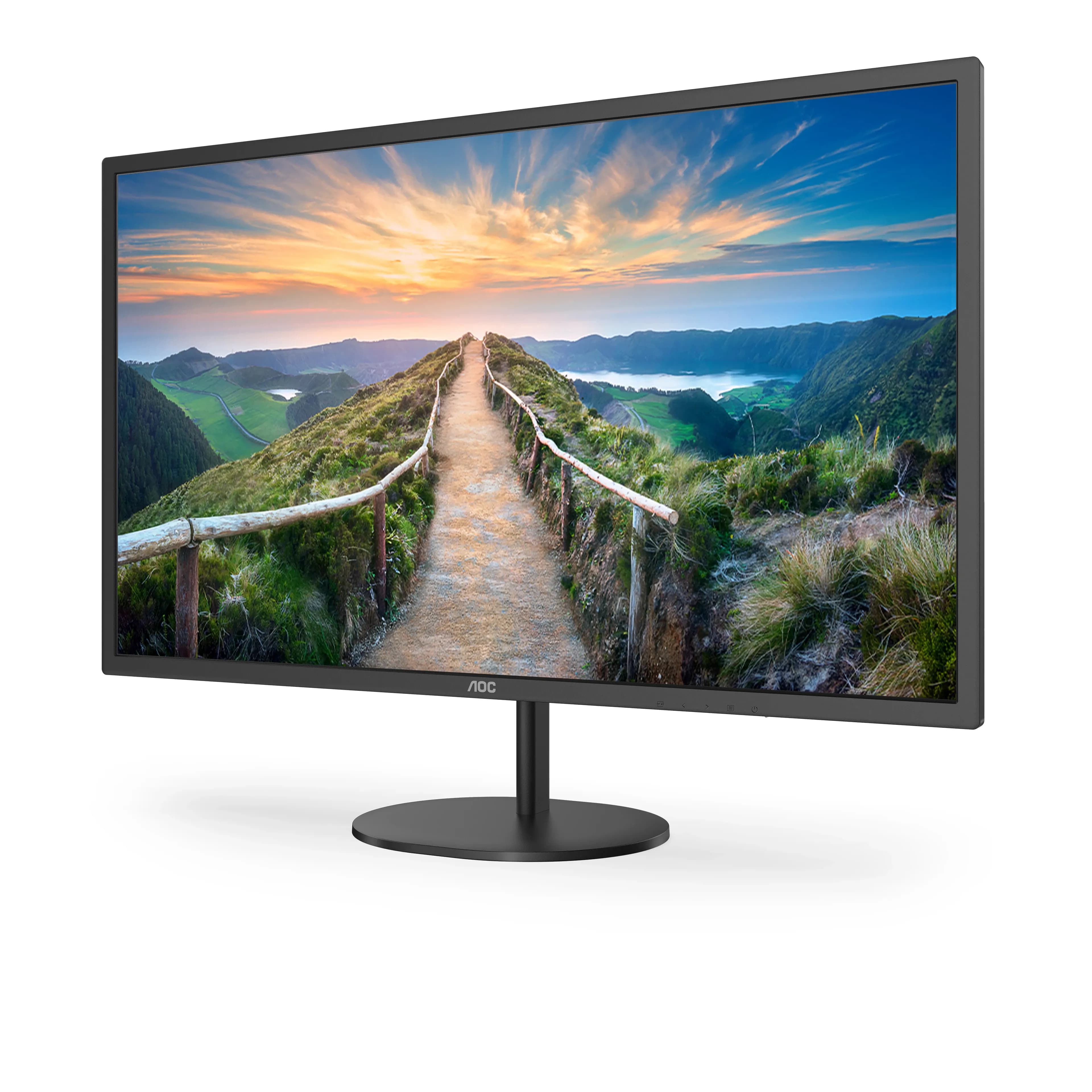 Монитор LCD 31.5" AOC Q32V4, IPS, Black, 2560x1440, 20M:1, 250cd/m2, 178/178, 4ms, 75Hz, HDMI, DP, Headphone out, Speakers 2x2W