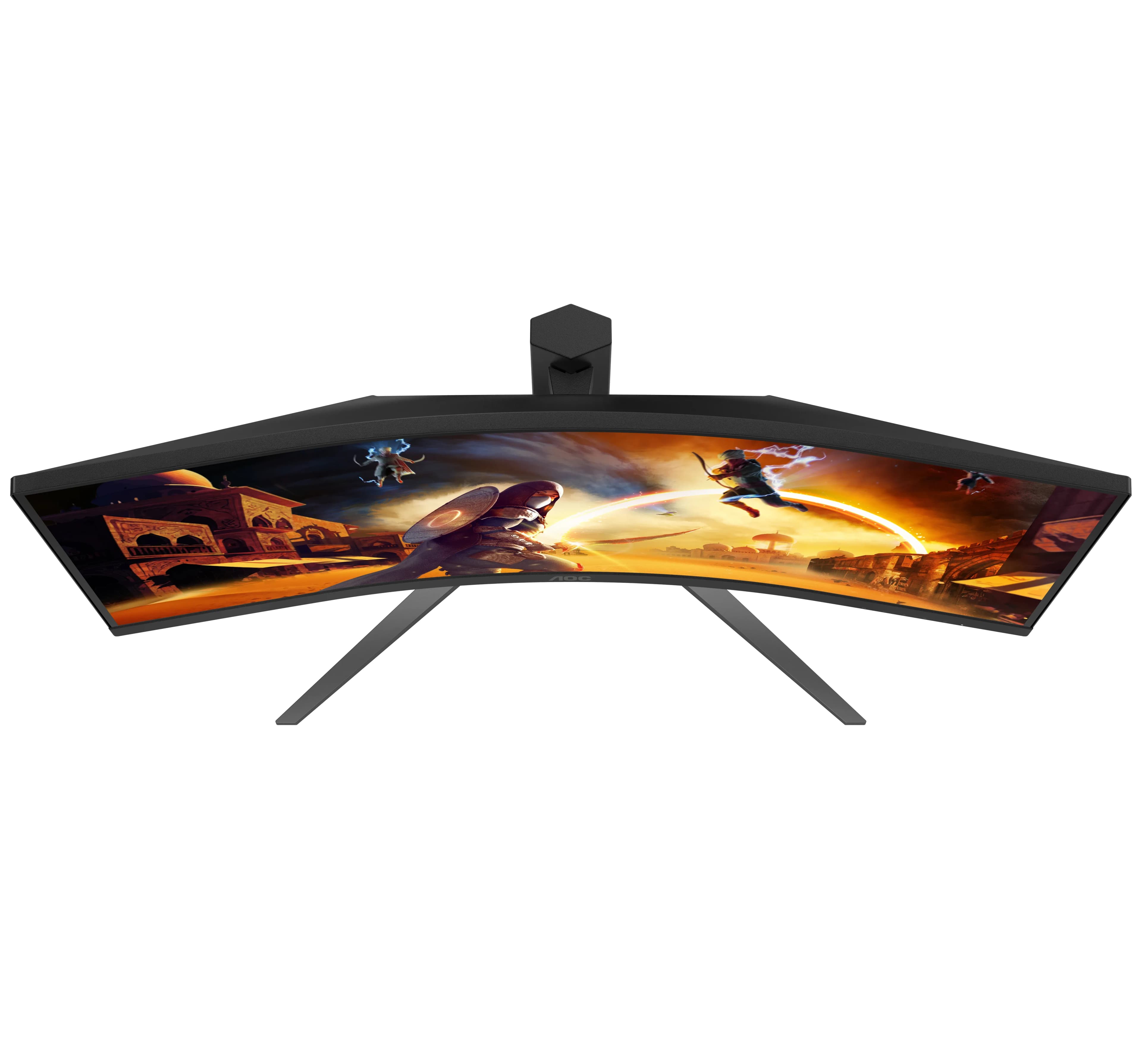 Монитор LCD 34" AOC CU34G4, Fast VA, Black, Curved, 3440x1440, 80M:1, 300cd/m2, 180Hz, 178/178, 0.5ms, 2xHDMI, DP, Выход на наушники