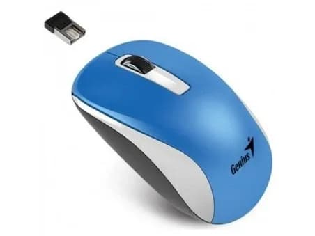 Мышь Genius NX-7010, сине-белая, Радиоканал (USB-приёмник)
