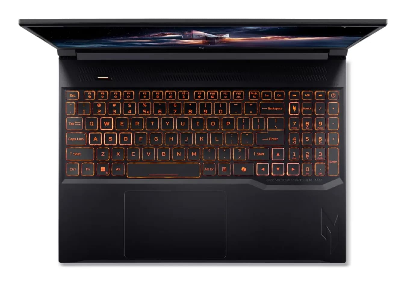 Ноутбук Acer NITRO V 16 ANV16-42-R309 AMD Ryzen 5 240 (up to 5.00GHz), 16GB DDR5, 1TB SSD NVMe, 16" WUXGA IPS 180Hz, RTX 5050 8GB, Type-C, HDMI, Thunderbolt 4.0, LAN, WF, BT, WIN11H, клав.с подсв., ENG-RUS черный [NH.U2NAA.001]