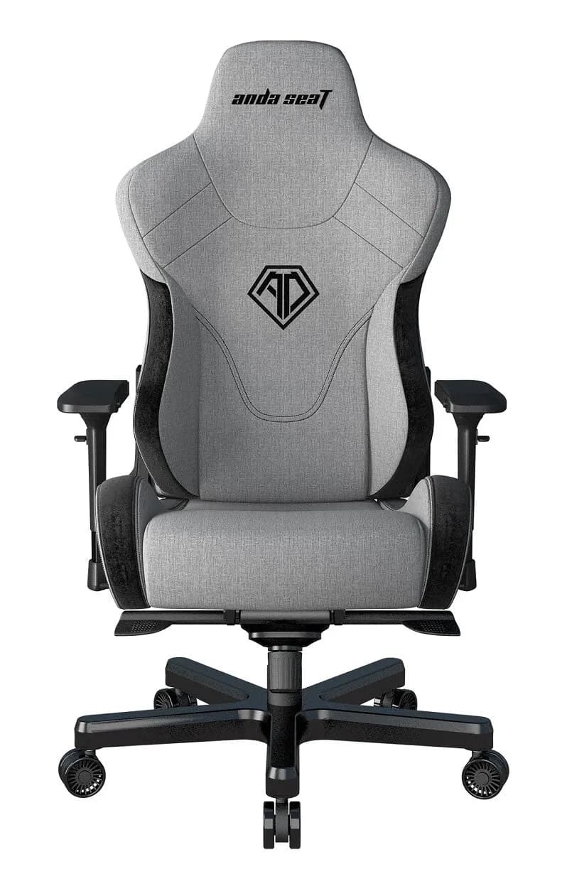 Gaming Chair AD12XLLA-01-GB AndaSeat T-Pro II Premium GRAY&BLACK 4D Armrest 65mm wheels Fabric