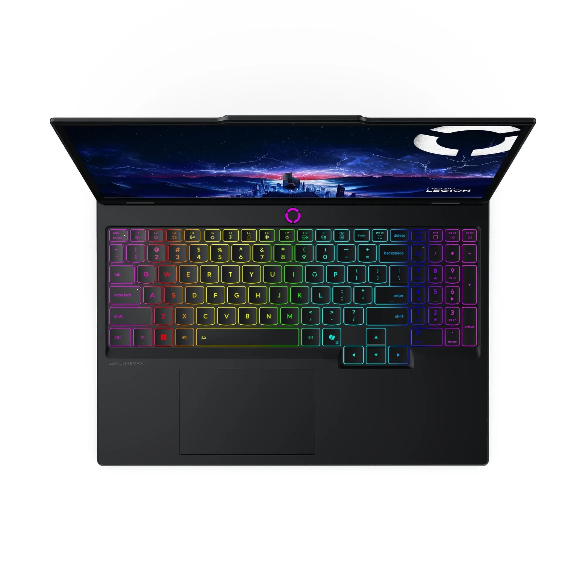Ноутбук Lenovo Legion 5 15IRX10 Intel Core i7-14700HX(20 ядер/28 потоков, up to 5.5GHz), 16GB DDR5, 1TB SSD NVMe, 15.1" WQXGA OLED 165Hz, RTXTM 5060 8GB GDDR7, Type-C, HDMI, LAN, WF, BT, DOS, клав. с подсв., EN-RU, крышка металл, черный [83LY00HMRK]
