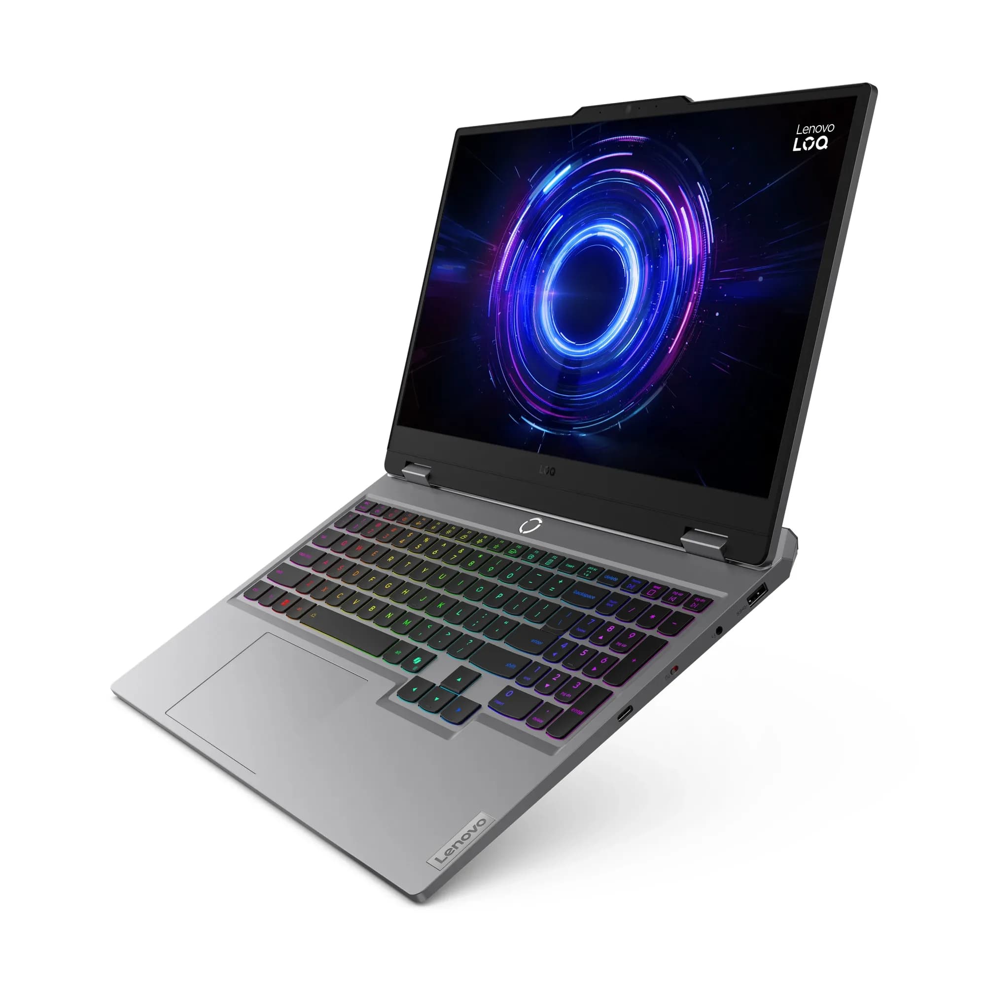 Ноутбук Lenovo LOQ 15IRX10, Intel Core i7-13650HX(up to 4.9GHz), 16GB DDR5, 1TB SSD NVMe M.2, 15.6" FHD (1920x1080) IPS 144Hz, RTX 5060 8GB, Type-C HDMI LAN WF BT HMDI DOS, клав.с подсв EN-RU, Luna Grey [83JE00YQRK]