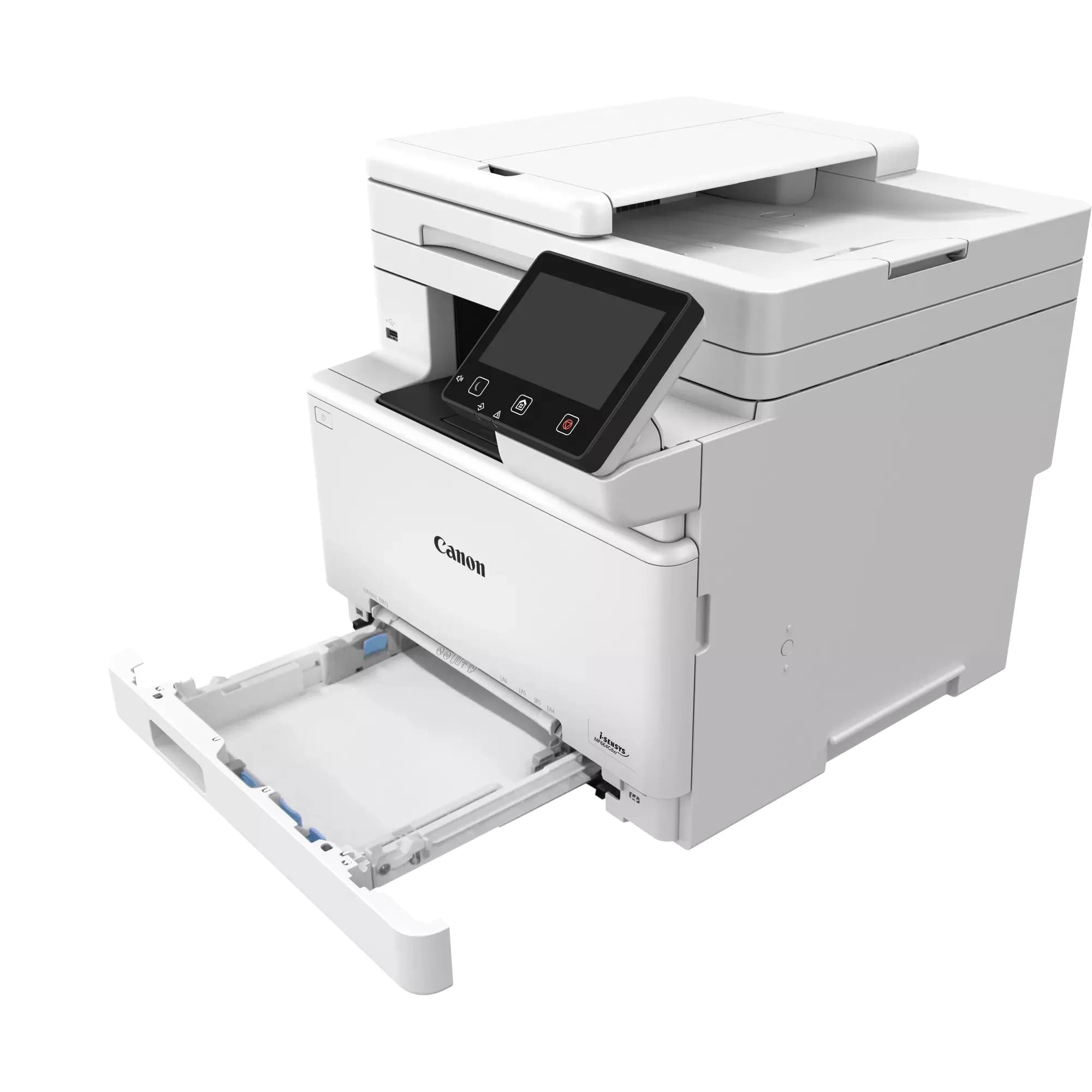 МФУ Canon i-SENSYS MF664CDW, 6928C001AA, Лазерное, A4, 25 стр./мин., Подача 301 лист, Двусторонний автоподатчик документов, Сенсорный дисплей 5", 1.2 ГГц CPU, 1 ГБ RAM, USB 2.0, Ethernet 10/100/1000, Wi-Fi КЗ