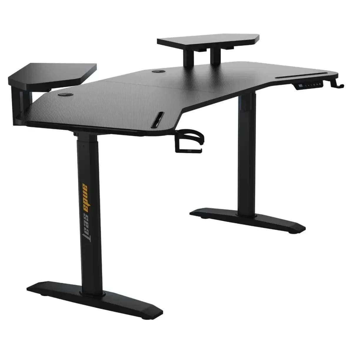 Gaming Desk AD-D-DD1-1600L-02-B AndaSeat Shadow Warrior Carbon Fiber Texture Tabletop RGB