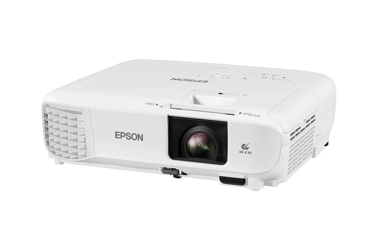 Проектор Epson EB-W49 3LCD, WXGA, 3800Lm, 16000:1,USB 2.0-A, USB 2.0, RS-232C, Ethernet interface (100 Base-TX / 10 Base-T), VGA in (2x), VGA out, HDMI in (2x), Composite in, Jack plug out, Jack plug in (2x), Cinch audio out, Wireless LAN IEEE 802.11a/b/g/n/ac (optional)