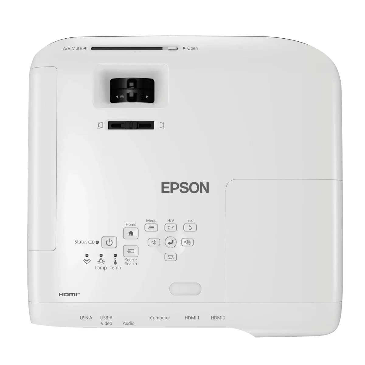 Проектор Epson EB-X49 3LCD, XGA (1024x768), 3600Lm, 16000:1,VGA х2, RCA, HDMI, Mini Jack 3,5 мм х2, RCA White/Red [V11H982040]