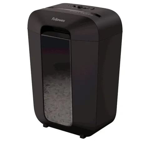 Шредер Fellowes POWERSHRED LX70 Уровень секретности P-4, Фрагмент 4х40 мм, Подача 5(30)лист, Емкость корзины 18л, Уничтожение скоб, скрепок, пл. карт, Черный