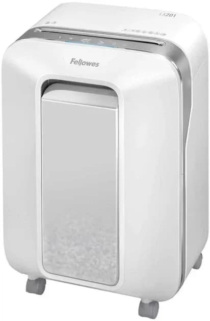 Шредер Fellowes, Powershred P-25S, Уровень секретности P-1, Фрагмент 7 мм., Подача: 5лст, Емкость корзины 11 л., Продольная резка, Черный